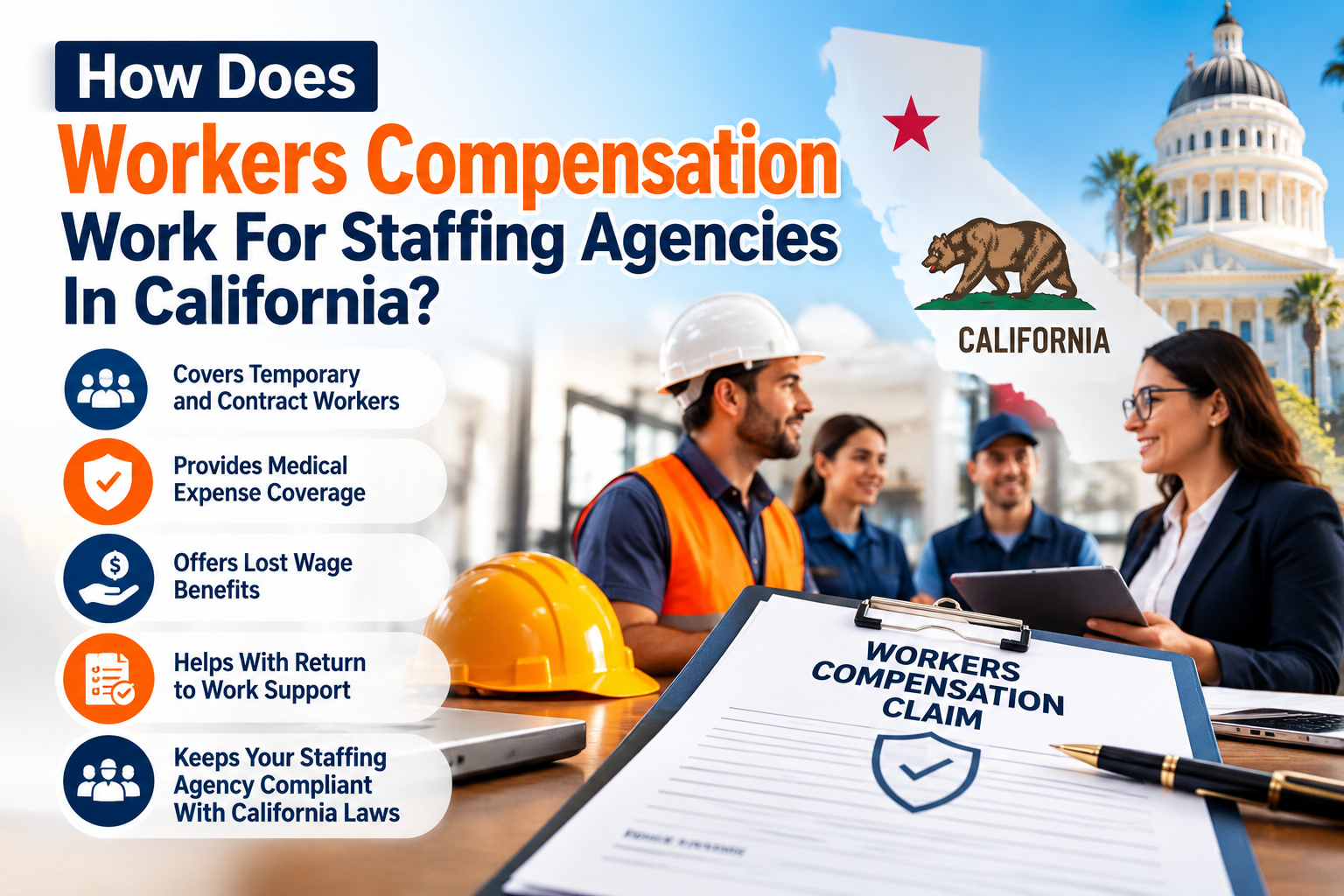 How Does Workers Compensation Work For Staffing Agencies In California?