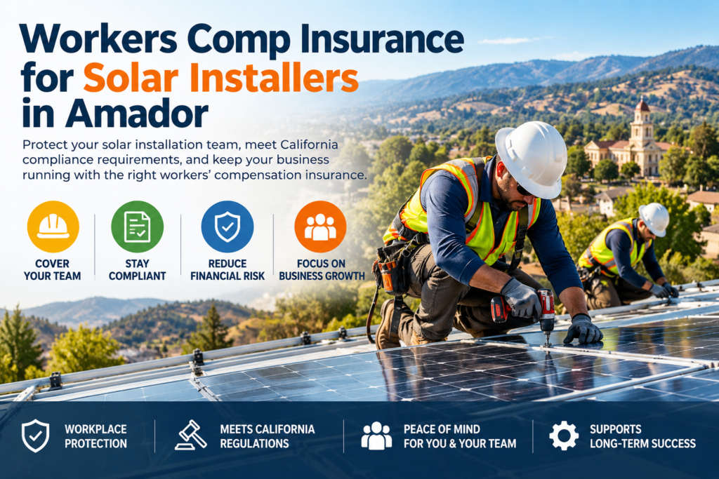 Workers Compensation For Solar Installer in Amador