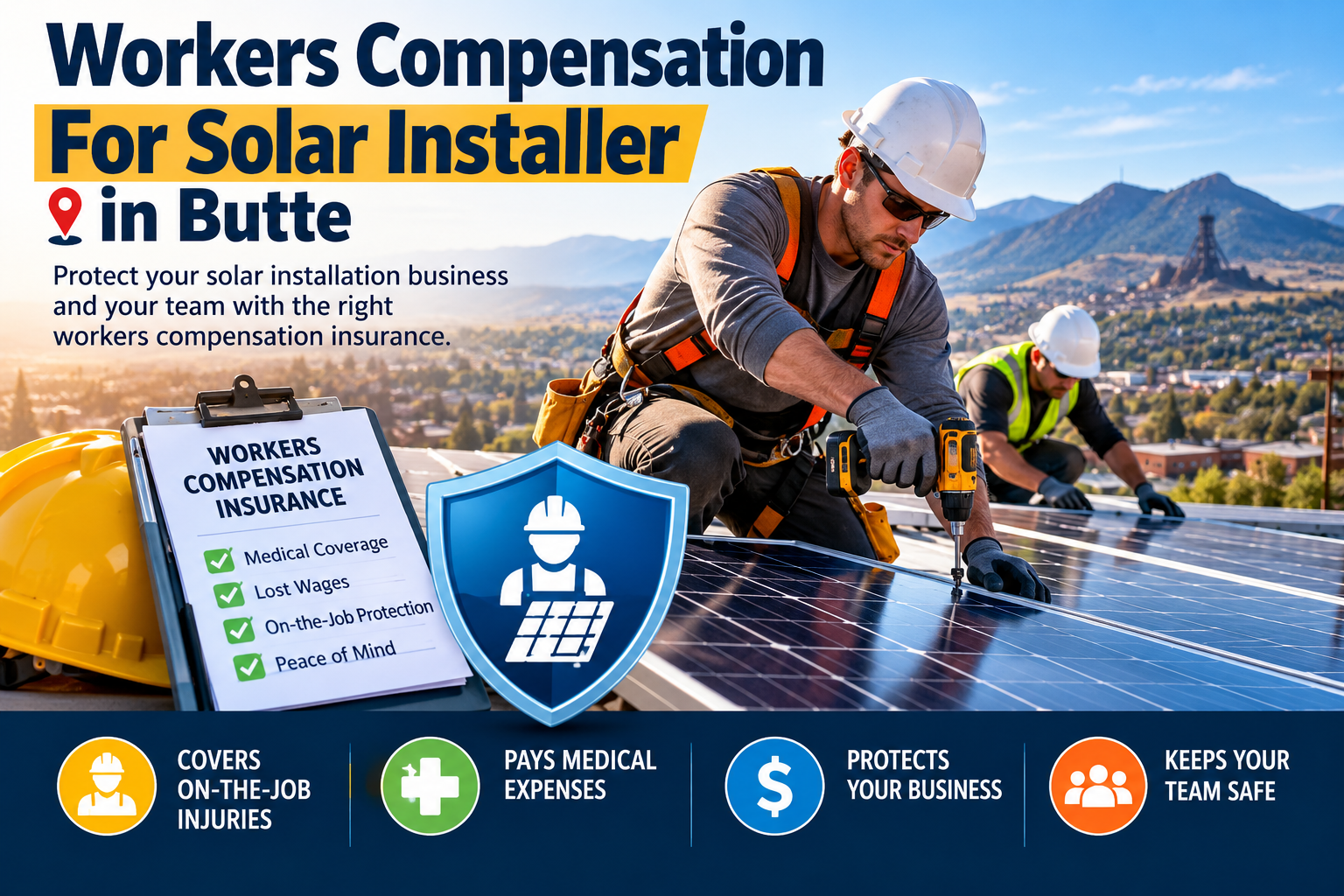 Workers Comp Insurance for Solar Installers in Butte