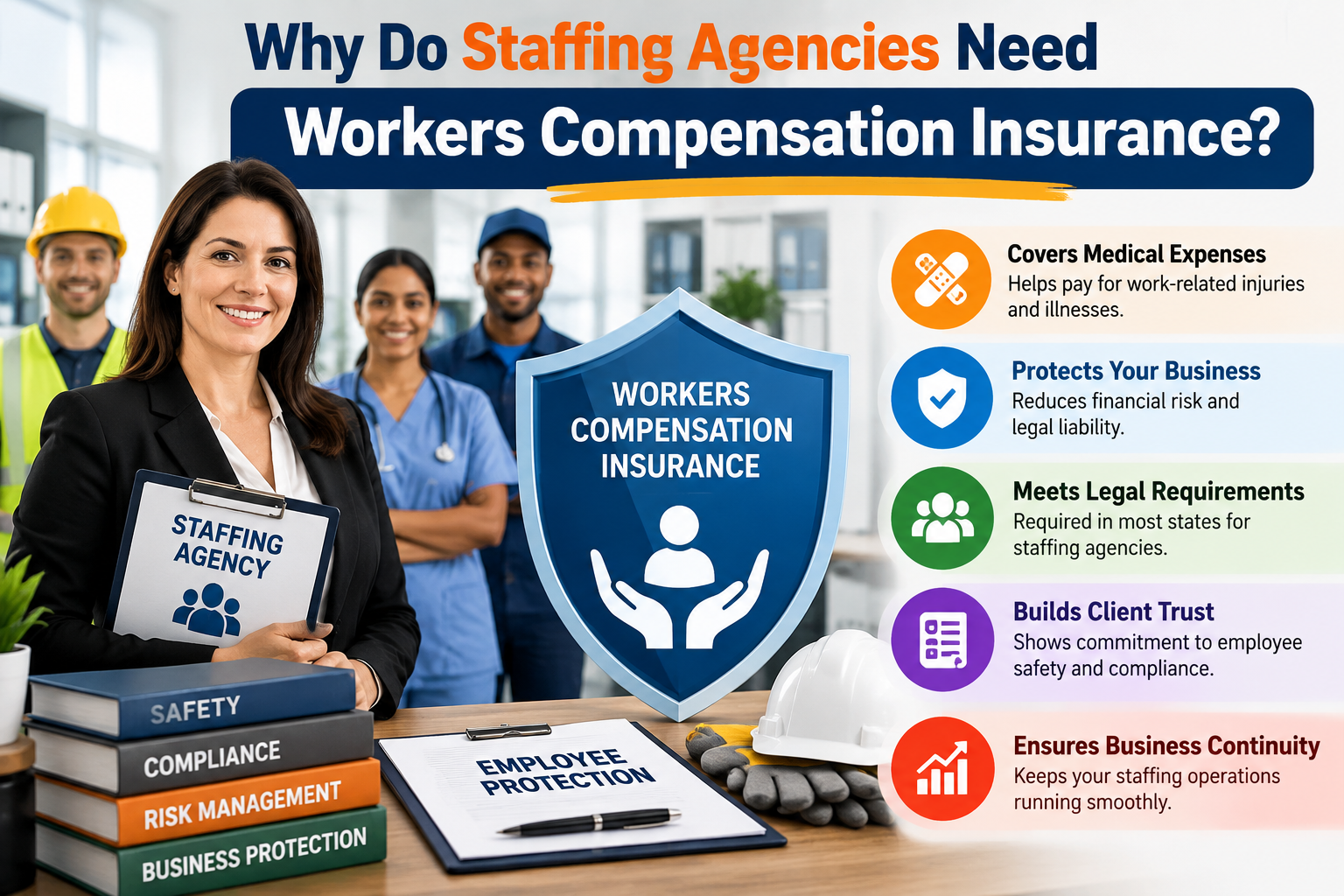 Why Staffing Agencies Need Workers Compensation Insurance